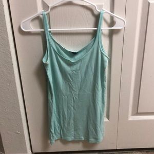 Sky blue J. Crew tank top.